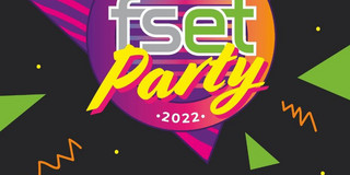 Logo für das Fachschaftsgrillen 2022 mit dem Schriftzug Party