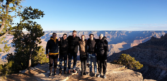 Studentengruppe am Canyon